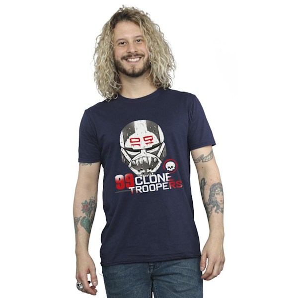 Star Wars The Bad Batch 99 Clone Troopers T-shirt S Marinblå Navy Blue S