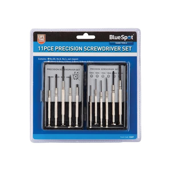Bluespot Tools Precisionsskruvmejselset, 11 Delar One Size Mul Multi Colour One Size