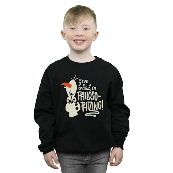 Disney Boys Frozen 2 Olaf Filosoferande Sweatshirt 3-4 år B Black 3-4 Years