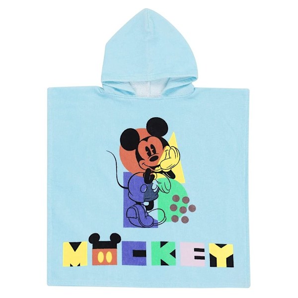 Mickey Mouse Barn Handduk för Barn/Barn 120cm x 60cm Ljus Blå Light Blue/Yellow/Black 120cm x 60cm