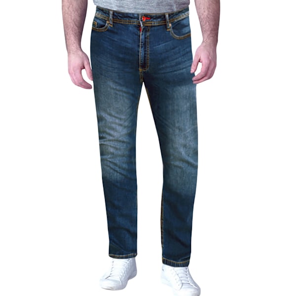 Duke Herr D555 Ambrose Stretch Tapered Kingsize Jeans 52S Mörk Dark Blue 52S