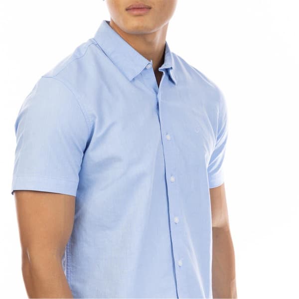 Peter Werth Kortärmad Skjorta för Herr S Ljusblå Light Blue S