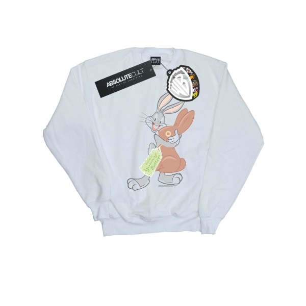 Looney Tunes Mens Bugs Bunny Yummy Easter Sweatshirt L Vit White L