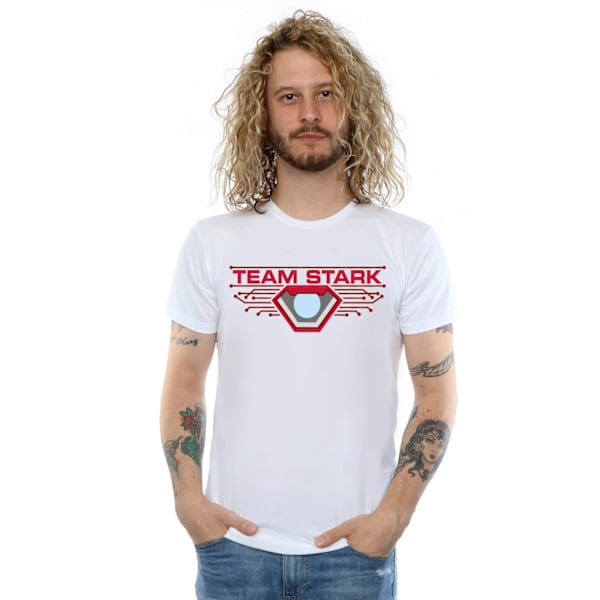 Marvel Herr Captain America Civil War Team Stark T-shirt L Vit White L