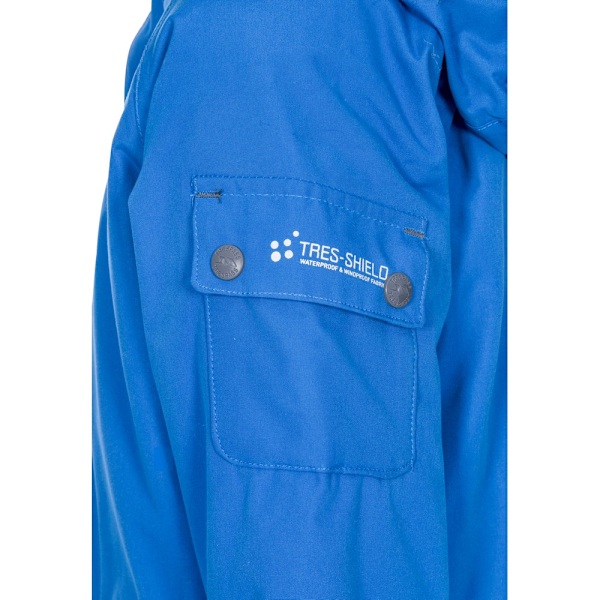 Trespass Holsey Parka Jacka med Huva för Pojkar 7-8 År Blå Blue 7-8 Years