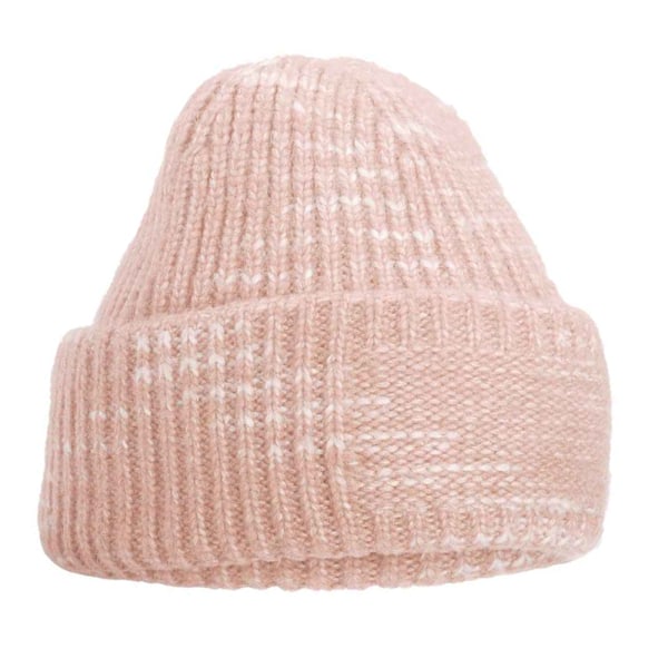 Beechfield Unisex Vuxen Patch Chunky Stickad Mössa Storlek One Straw Strawberry Haze One Size