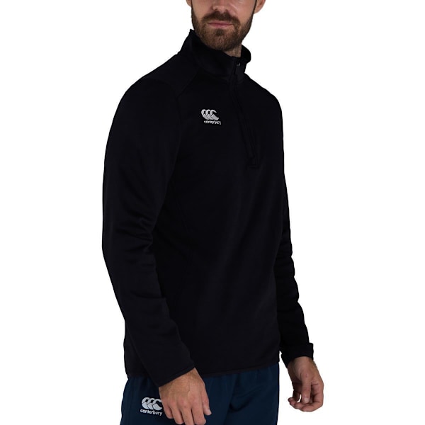 Canterbury Mens Club Zip Neck Track Top S Svart Black S