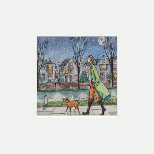 Joe Ramm By The Light Of The Moon Poster 30cm x 30cm Multicolou Multicoloured 30cm x 30cm
