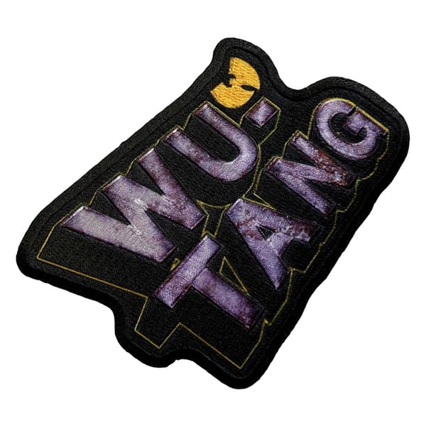 Wu-Tang Clan vävd Perspective logotyp-patch One Size Svart/Lila Black/Purple One Size