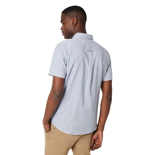 Maine herr Tonal Check Textured kortärmad skjorta L blå Blue L