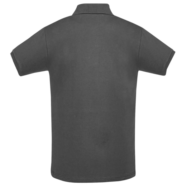 SOLS Herr Perfect Pique Kortärmad Poloskjorta XL Mörkgrå Dark Grey XL