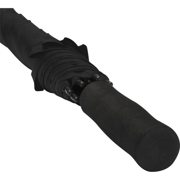 Ibi 27 Stick Paraply En Storlek Solid Svart Solid Black One Size