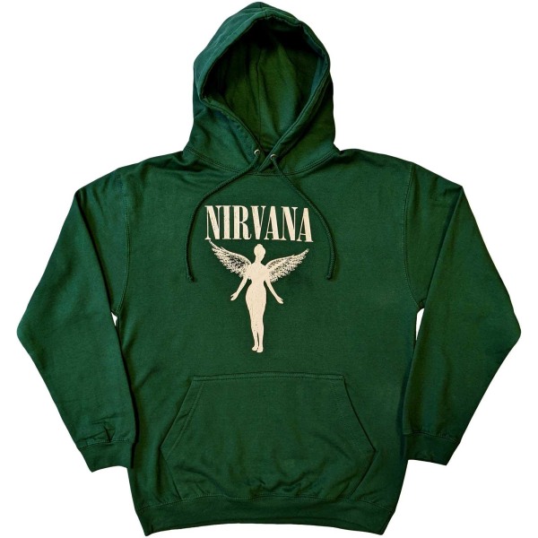 Nirvana Unisex Adult Angelic Mono Hoodie M Grön Green M