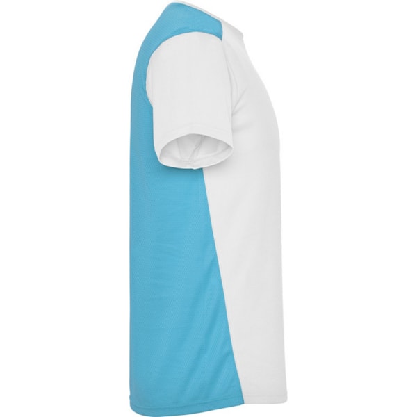 Roly Barn/Barn Detroit Sport T-Shirt 8 År Vit/Turkos White/Turquoise 8 Years