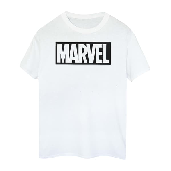 Marvel Dam/Dam Outline Bomullslogotyp T-shirt M Vit White M