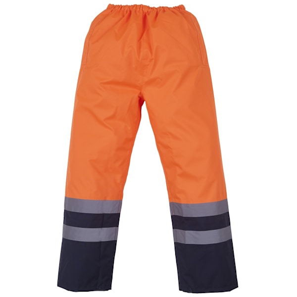 Yoko Hi Vis Vattentäta Överdragsbyxor S Orange/ Marinblå Orange/ Navy S