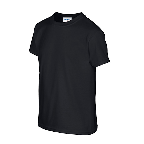 Gildan Barn/Barn T-shirt i kraftig bomull L Svart Black L