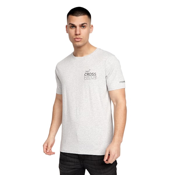 Crosshatch Mens Pentan T-Shirt (2-pack) L Blå/Grå Blue/Grey L