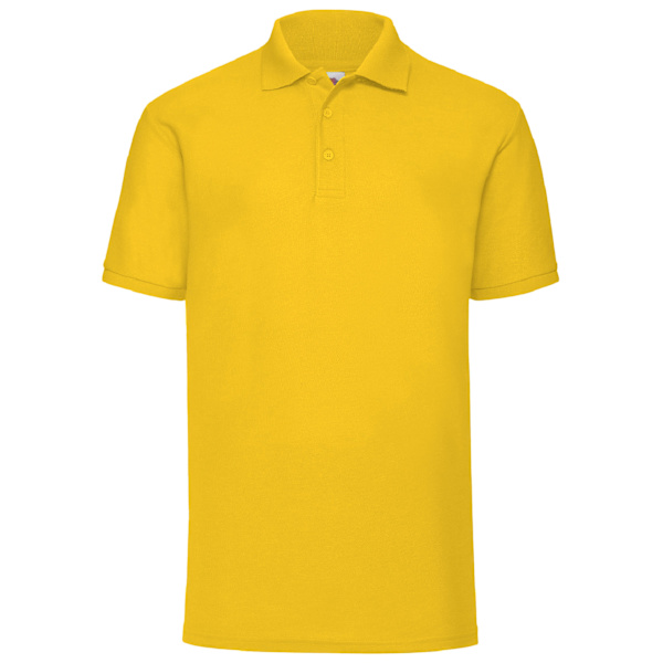 Fruit Of The Loom Herr 65/35 Pique Kortärmad Polotröja M Solros Sunflower M