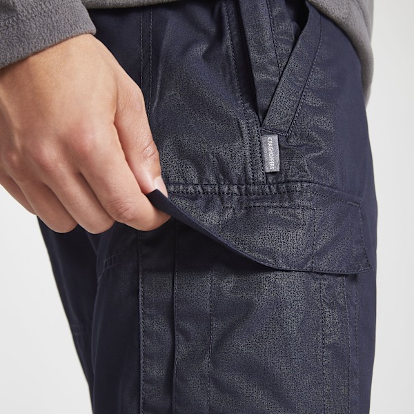 Craghoppers Mens Expert Kiwi Tailored Trousers 40R Mörkblå Dark Navy 40R
