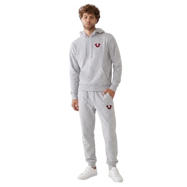 True Religion Herr Tröja med huva S Heather Grey Heather Grey S