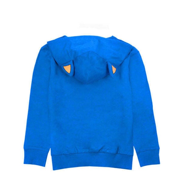 Sonic The Hedgehog Pojkar 3D Öron Hoodie 6-7 År Blå Blue 6-7 Years