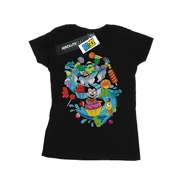 DC Comics Dam/Dam Teen Titans Go Candy Mania Bomull T-shirt Black M