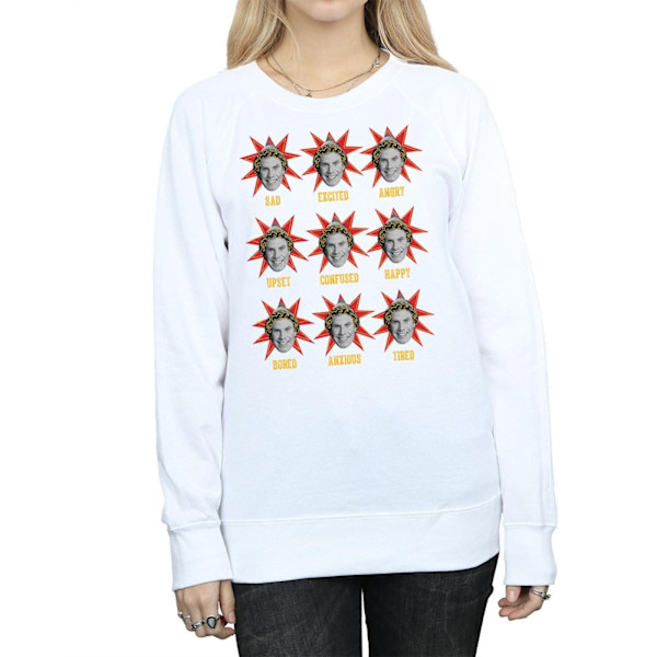 Elf Dam/Damer Buddy Moods Sweatshirt L Vit White L