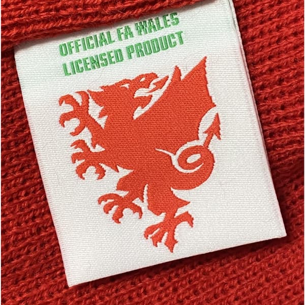 FA Wales Stickad Mössa En Storlek Röd Red One Size