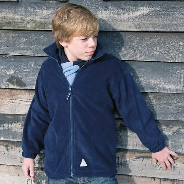 Result Barn/Barn Full Zip Active Anti Pilling Fleece Jacke Navy Blue 10/12