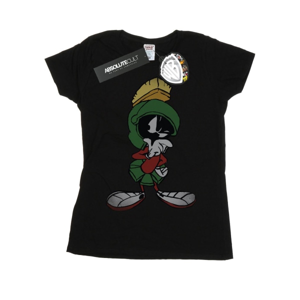 Looney Tunes Dam/Damer Marvin The Martian Pose Bomull T-shirt Black L