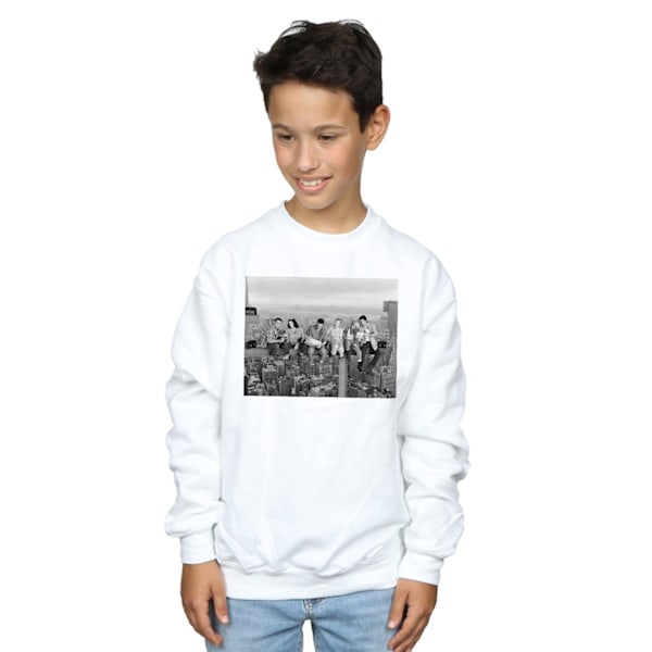 Friends Boys Construction Photo Sweatshirt 5-6 år Vit White 5-6 Years