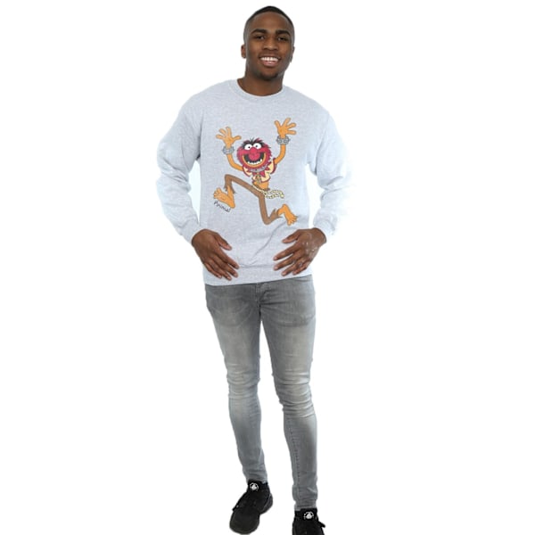 The Muppets Mens Classic Animal Heather Sweatshirt M Heather Grå Heather Grey M