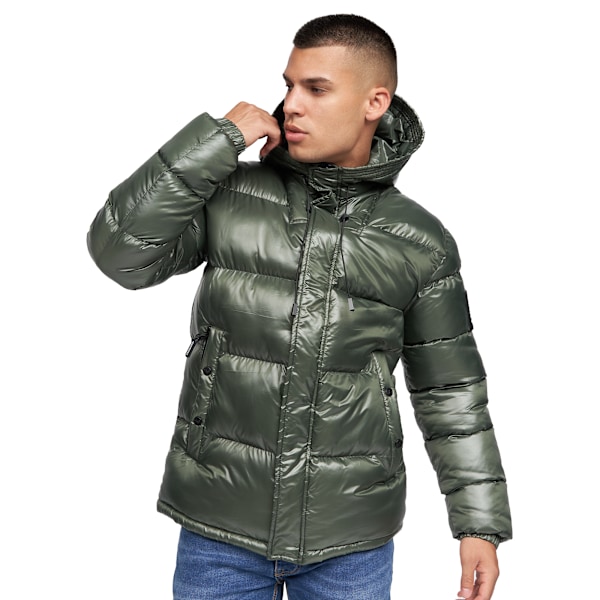 Crosshatch Crosswell High Shine Jacka XL Mörk Oliv Dark Olive XL