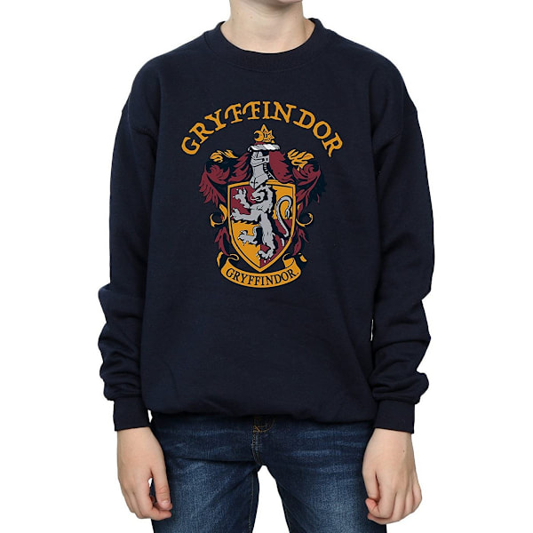 Harry Potter Pojkar Gryffindor Bomullströja 7-8 År Marinblå B Navy Blue 7-8 Years