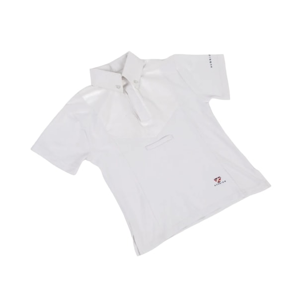 Aubrion kortärmad skjorta för barn/barn Tie Keeper 13-14 Ja White 13-14 Years