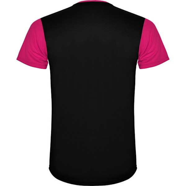 Roly Unisex Adult Detroit Kortärmad Sports T-Shirt XXL Fuch Fuchsia/Solid Black XXL
