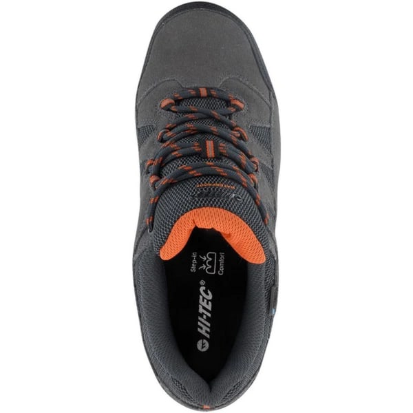 Hi-Tec Mens Bandera II Suede Low Cut Wide Walking Shoes 12 UK C Charcoal/Graphite 12 UK