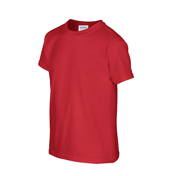 Gildan T-shirt i Tjock Bomull för Barn/Ungdomar Storlek M Röd Red M