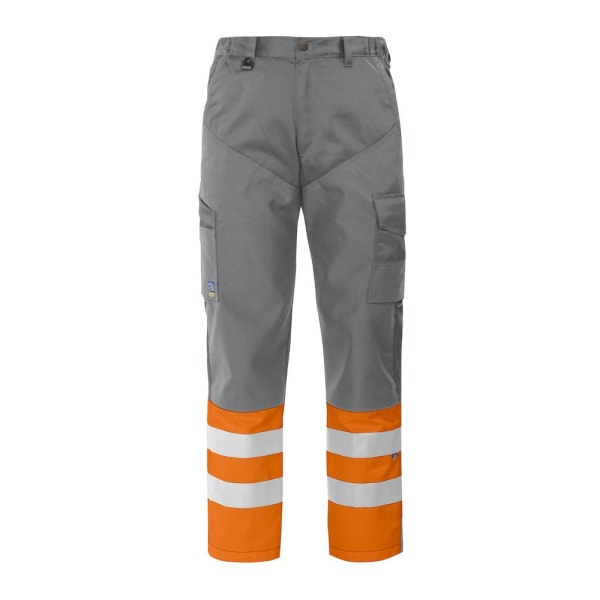 Projob Herr High-Vis Byxor 36R Orange/Grå Orange/Grey 36R