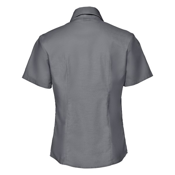 Russell Collection Dam/Dam Oxford Kortärmad Skjorta 4XL Oxford Blue 4XL