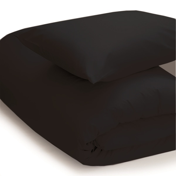 Belledorm Easycare Percale Påslakan Enkelsäng Svart Black Single