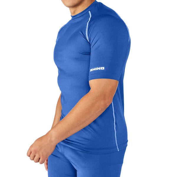 Rhino Mens Sports Base Layer Kortärmad T-shirt S/M Royal Royal S/M