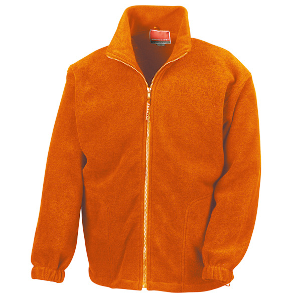 Result Herr Full Zip Active Fleece Anti Pilling Jacka M Orange Orange M