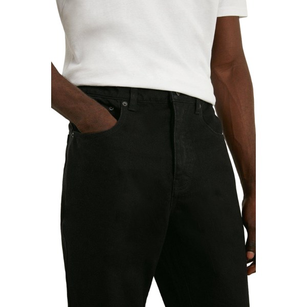 Burton raka jeans för män 38S svart Black 38S