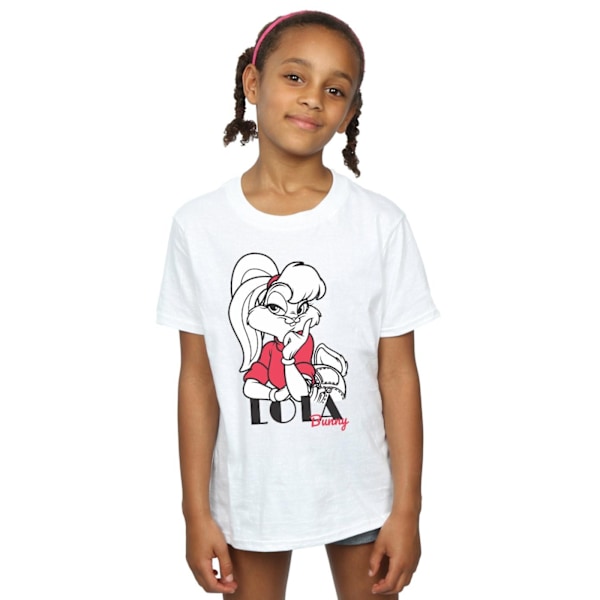 Looney Tunes Girls Lola Bunny Bomull T-shirt 7-8 år Vit White 7-8 Years