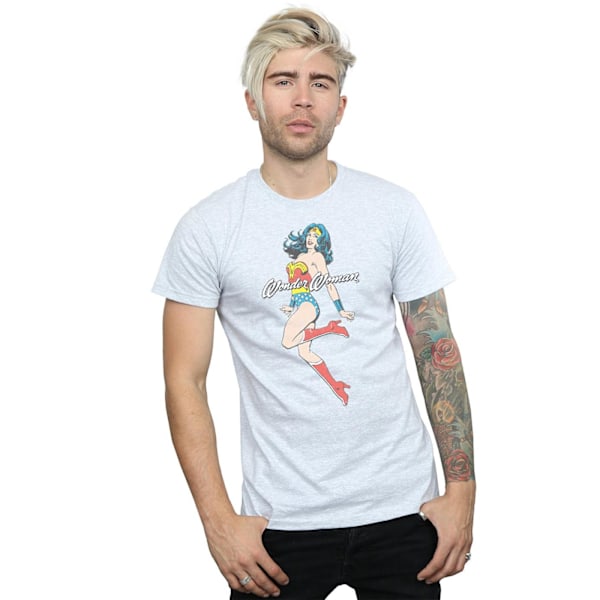 DC Comics Herr Wonder Woman Jump T-shirt S Sports Grey Sports Grey S