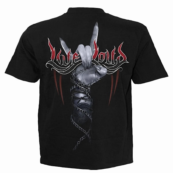 Spiral Direct Unisex Adult Rock Loud T-Shirt XL Svart Black XL