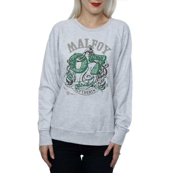 Harry Potter Dam/Kvinnor Seeker Draco Malfoy Sweatshirt L Hea Heather Grey L