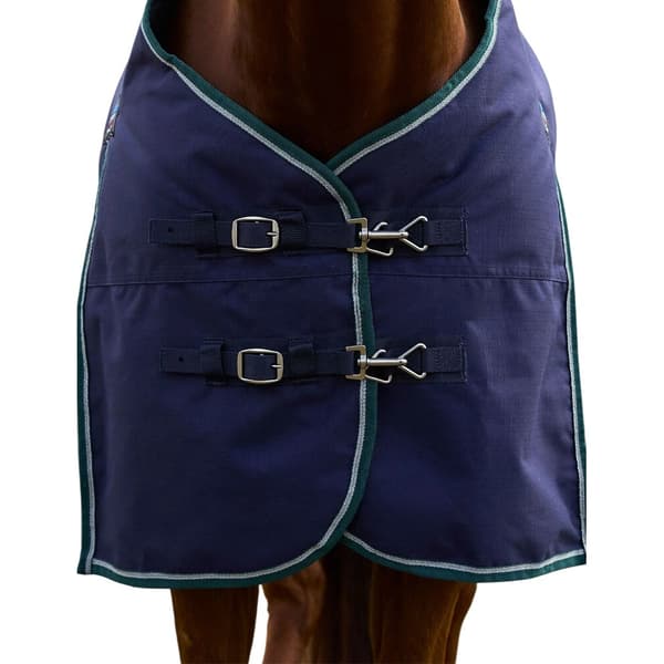 Weatherbeeta Comfitec Plus Dynamic Standard-Neck 100g Hästtäcke Navy/Forest Green 5´ 3